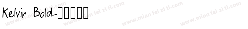 Kelvin Bold字体转换